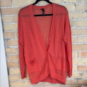 Ginger Women's Coral Cardigan Sweater